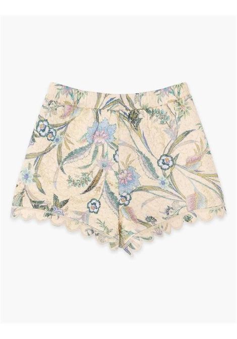 Shorts con stampa ZIMMERMANN KIDS | 7410ASS262CREAM SCARF FLORAL